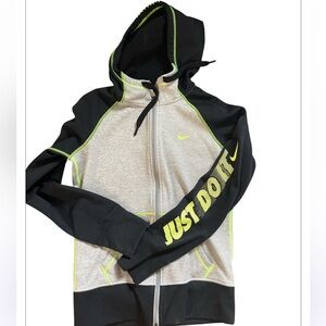 Nike hooded zip  youth sweat shirt  hoodie size 14/ 16 girls small sweatshirt